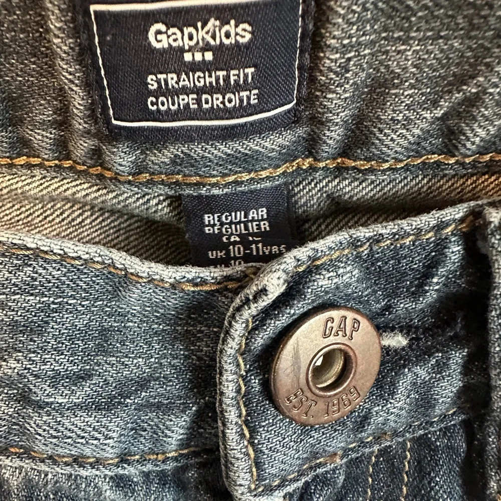 GAP Blue Straight-Leg Jeans Classic Denim